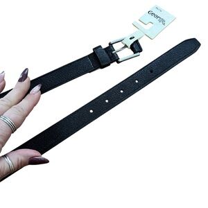 George Black Belt with Silver Buckle